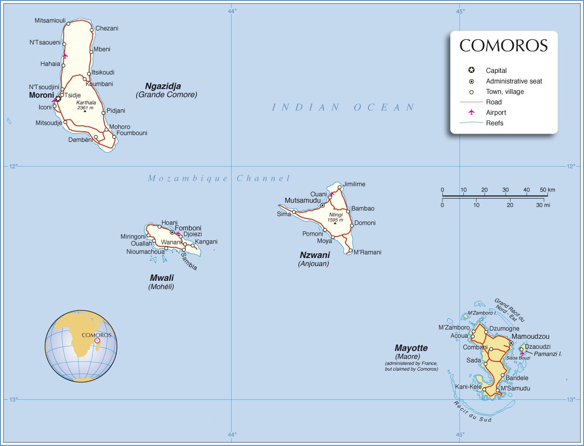 Njazidja Grande Comore French Comoros Comoro Islands Comoros 